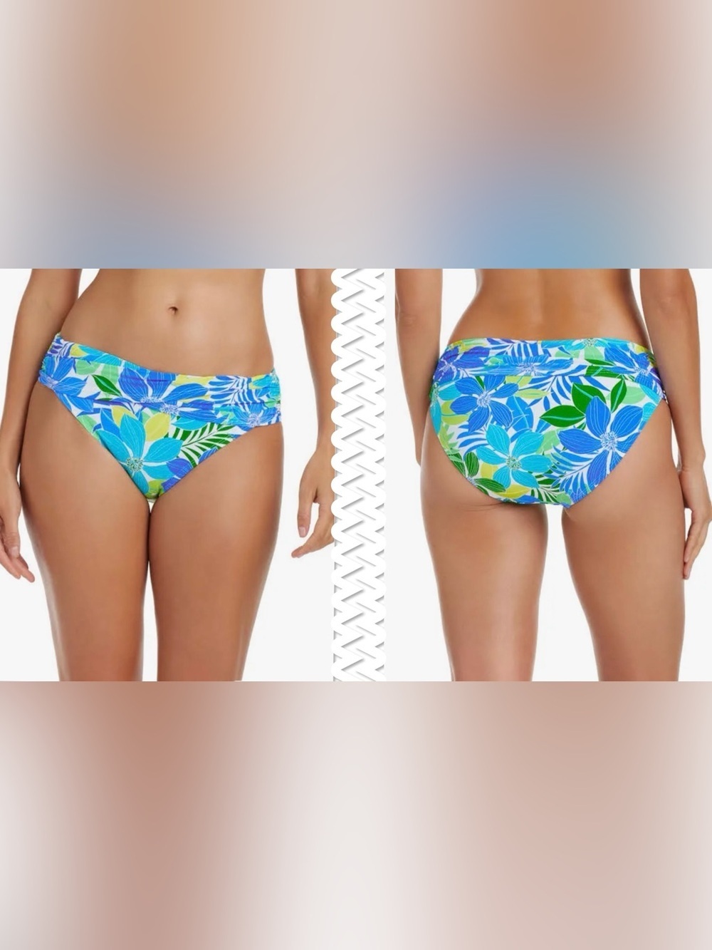 Bleu Rod Beattie Fresh Takes Sarong Hipster Bikini Bottom Size 12